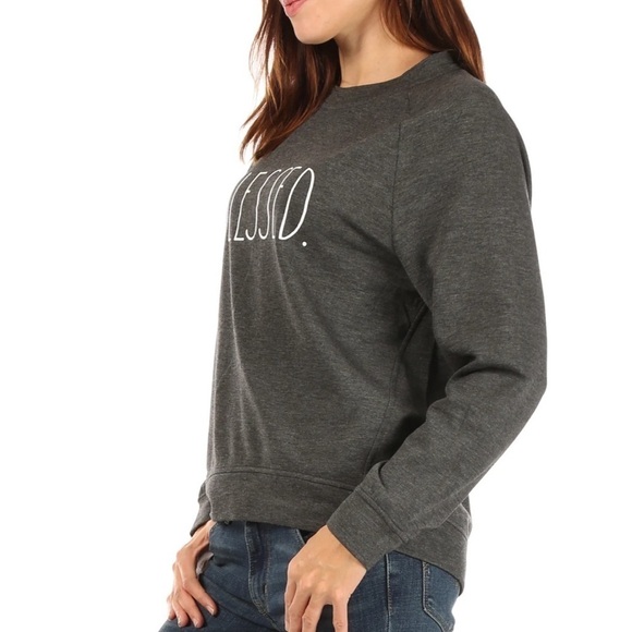 Rae Dunn Blessed Studio Raglan Sweatshirt - Picture 2 of 11